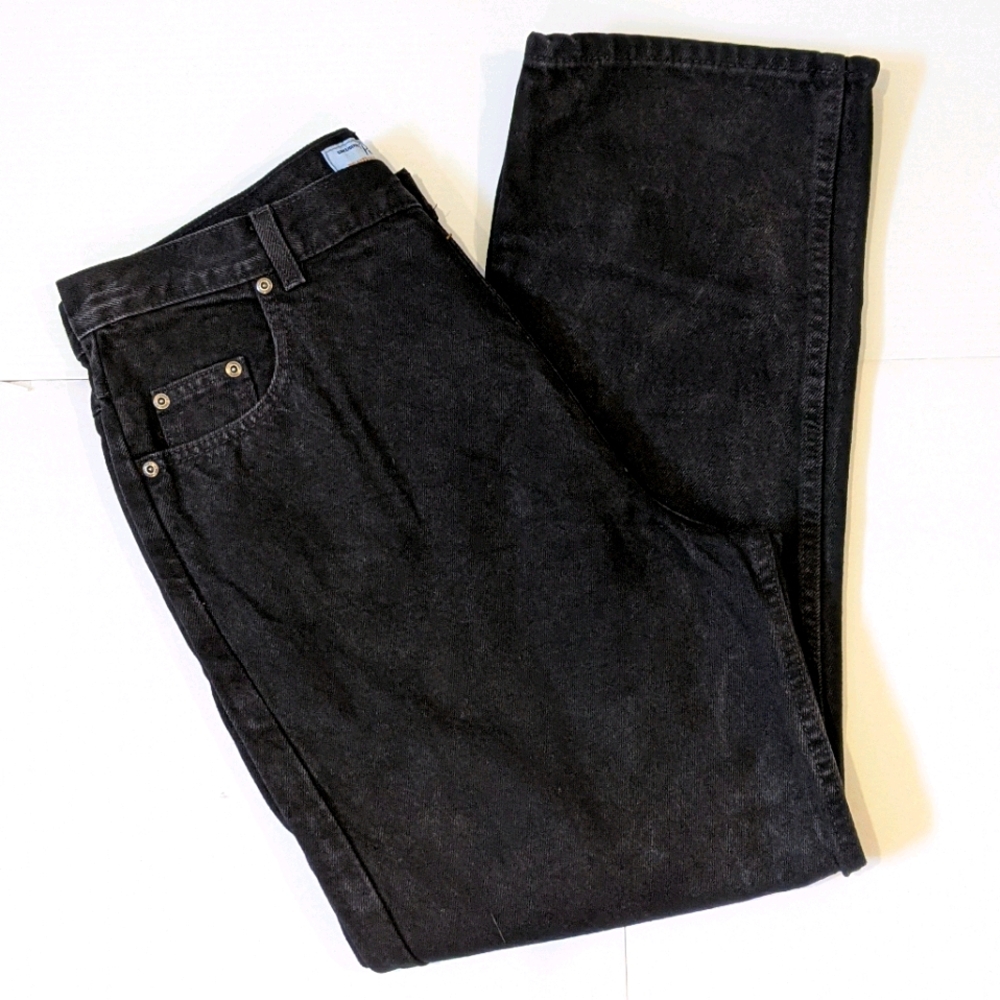 Vintage High-rise/high-waisted Penmans relaxed fit black jeans 18x 29P